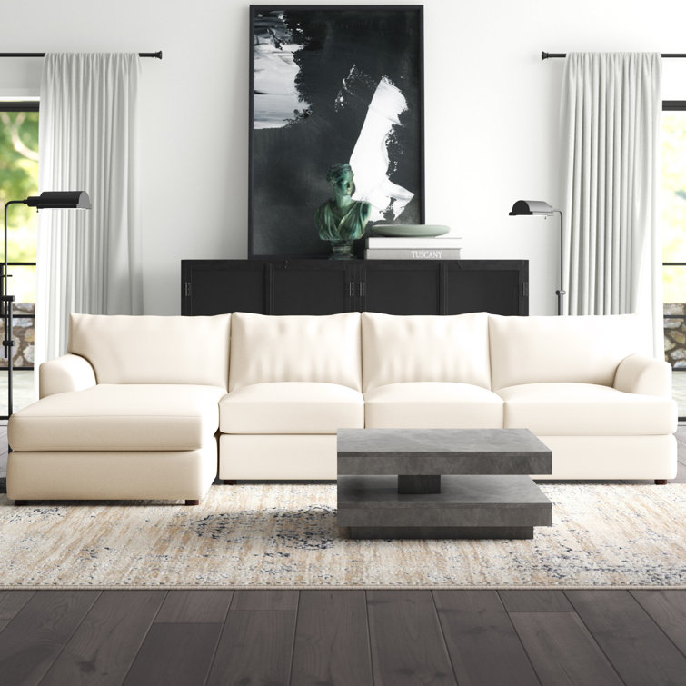 Klaussner Furniture 115" Wide Sofa & Chaise & Reviews Wayfair